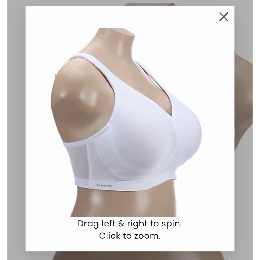 Glamorise Soft Cup Sports Bra 1006 White 42B